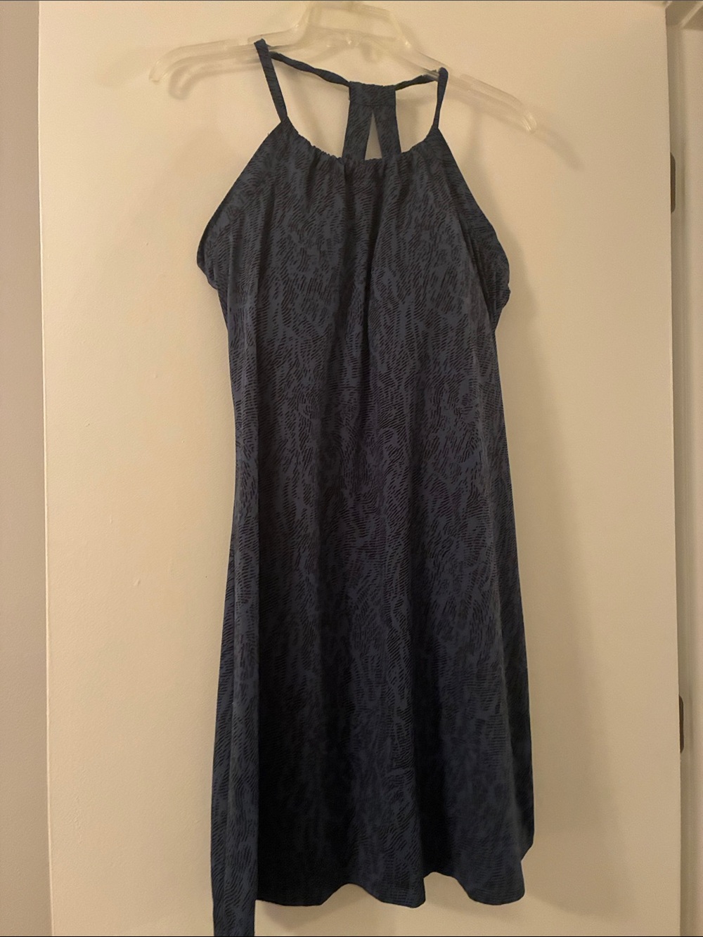 Eddie Bauer Navy Blue Asymmetrical Sundress